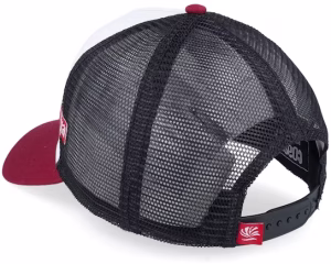 Hft Every Port BlackWhiteBurgundy A-Frame Trucker - Coastal