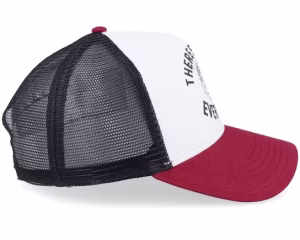 Hft Every Port BlackWhiteBurgundy A-Frame Trucker - Coastal