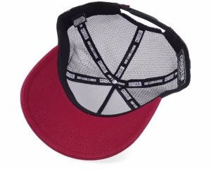 Hft Every Port BlackWhiteBurgundy A-Frame Trucker - Coastal