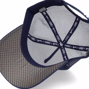 Hft Glencheck Navy Trucker - Djinns