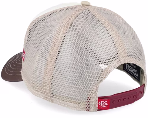 Hft Moinzen WhiteBrownKhaki A-Frame Trucker