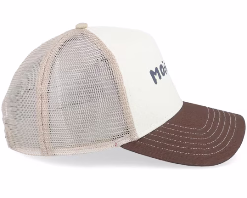 Hft Moinzen WhiteBrownKhaki A-Frame Trucker