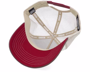 Hft Moinzen WhiteBrownKhaki A-Frame Trucker