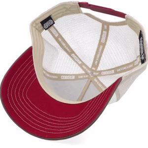 Hft Moinzen WhiteBrownKhaki A-Frame Trucker