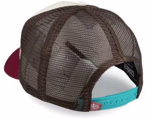 Hft Surf Bites KhakiWoodDark Brown A-Frame Trucker - Coastal