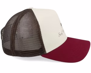Hft Surf Bites KhakiWoodDark Brown A-Frame Trucker - Coastal