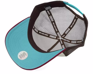 Hft Surf Bites KhakiWoodDark Brown A-Frame Trucker - Coastal