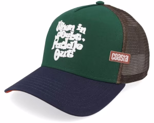Hft When In Doubts Dark GreenMarine A-Frame Trucker - Coastal