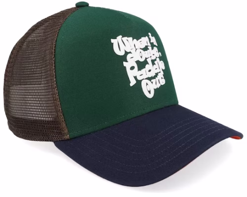 Hft When In Doubts Dark GreenMarine A-Frame Trucker - Coastal