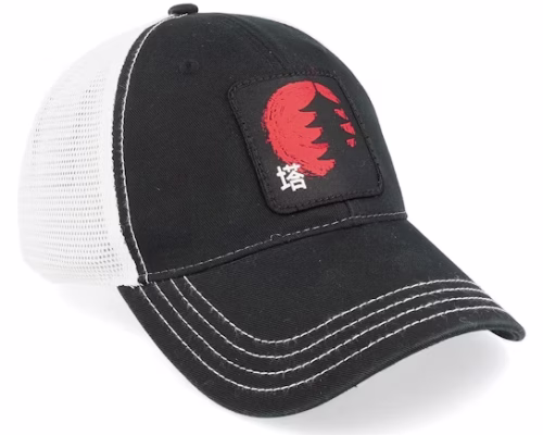 Japanese Pagoda 111 Split BlackWhite Trucker - Yapan