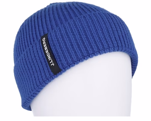 Juan Merino Beanie Club Blue Cuff - J.Lindeberg