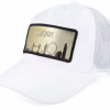 London Gold Patch Velvet White A-frame Trucker