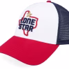 Lone Star State Valin NavyWhiteRed A-Frame Trucker - American Needle