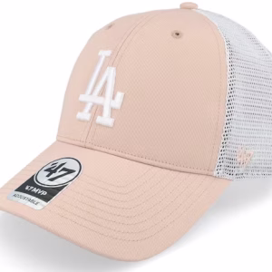 Los Angeles Dodgers Branson Mvp Dusty MauveWhite Trucker - 47 Brand