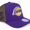Los Angeles Lakers Tremor Purple A-frame Trucker - Mitchell & Ness