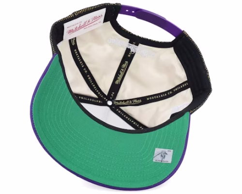 Los Angeles Lakers Tremor Purple A-frame Trucker - Mitchell & Ness