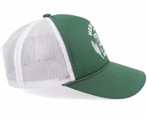 Marina Mesh Silo Cap Greener PasturesWhite A-Frame Trucker - Herschel