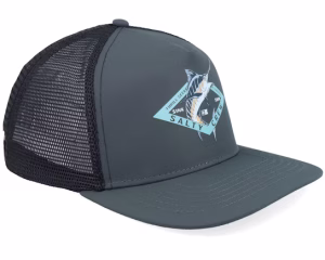 Marlin Diamond Black A-Frame Trucker - Salty Crew