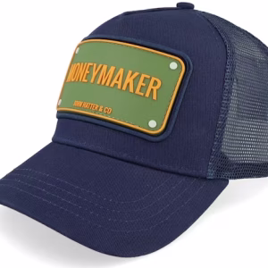 Money Maker Navy Blue A-Frame Trucker - John Hatter & Co