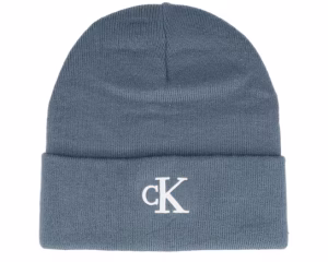 Monogram Embro Beanie China Blue Cuff - Calvin Klein