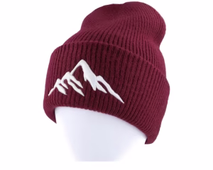 Mountain 3d Burgundy Soft Deep Cuff - Wild Spirit