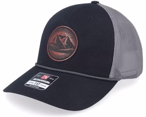 Mountain And Eagle BlackCharcoal Rope Trucker - Wild Spirit
