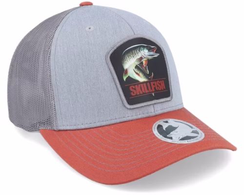 Muskellunge Muskie 112 Tri Heather GreyOrange Trucker - Skillfish