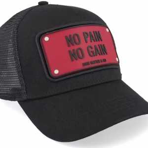 No Pain No Gain Black A-Frame Trucker - John Hatter & Co