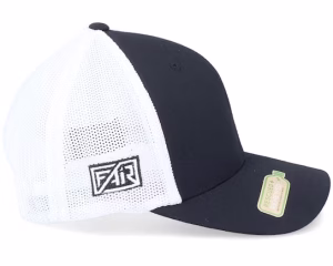 Organic Fair Logo BlackWhite 110 Trucker