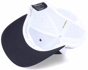 Organic Fair Logo BlackWhite 110 Trucker