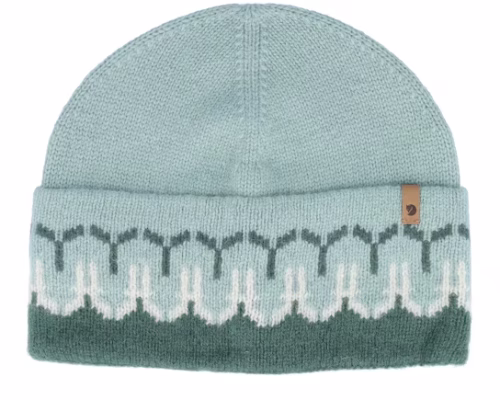 Övik Path Knit Beanie Deep PatinaMisty Green Cuff - Fjällräven