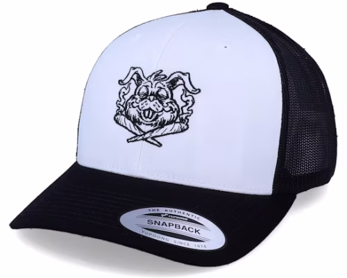 Pakalolo Rabbit Retro BlackWhite Trucker