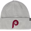Philadelphia Phillies Chain Stitch Hither 47 Beanie Grey Cuff - 47 Brand