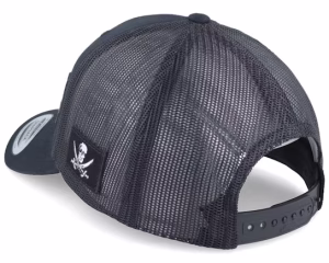 Pirate Army Skull Black Trucker - Army Head