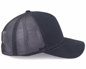 Pirate Army Skull Black Trucker - Army Head