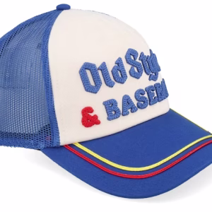 Radler Old Style Baseball Dark RoyalIvory A-Frame Trucker - American Needle