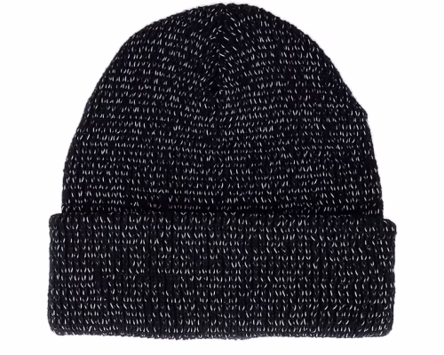 Reflective Black Cuff Blank Beanie - Beechfield