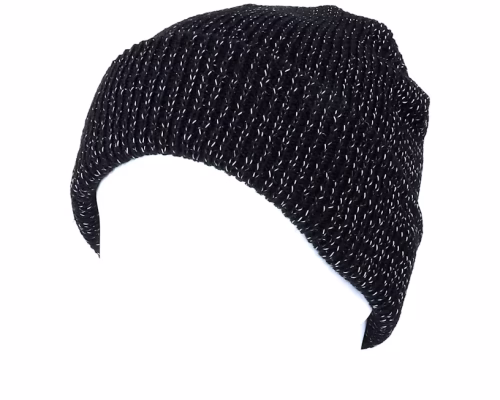 Reflective Black Cuff Blank Beanie - Beechfield
