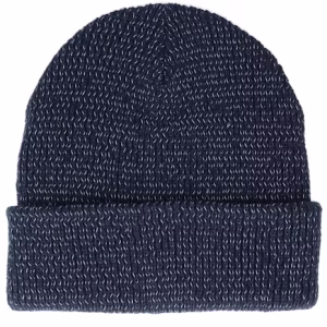 Reflective French Navy Cuff Blank Beanie - Beechfield