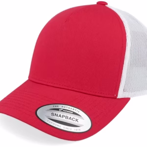 Retro RedWhite A-Frame Trucker - Yupoong