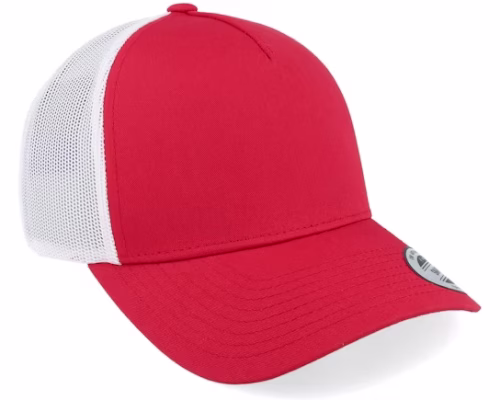 Retro RedWhite A-Frame Trucker - Yupoong