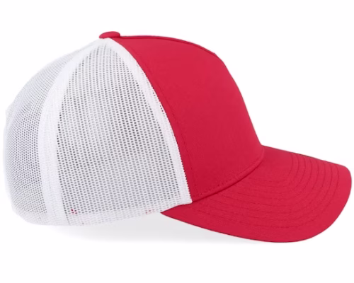 Retro RedWhite A-Frame Trucker - Yupoong