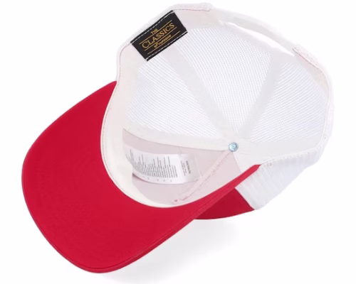 Retro RedWhite A-Frame Trucker - Yupoong