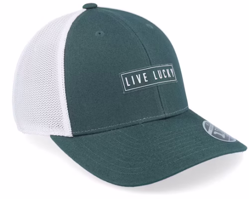 Rigsby Green W White Mesh W Patch Trucker