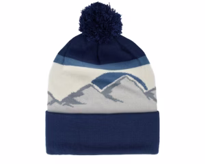 Rocky Mountain Peaks BlueWhite Pom - Beechfield