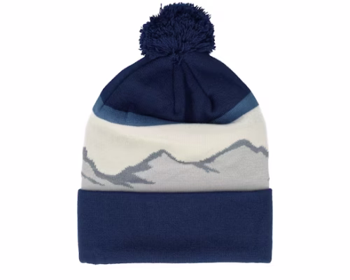 Rocky Mountain Peaks BlueWhite Pom - Beechfield