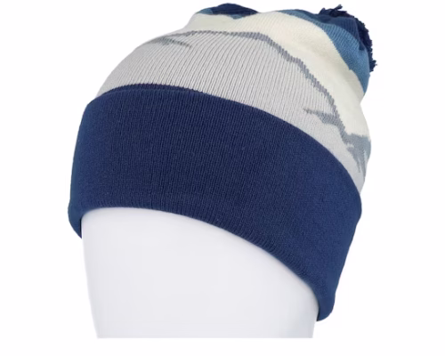 Rocky Mountain Peaks BlueWhite Pom - Beechfield