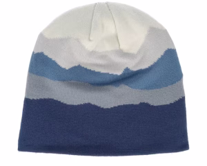 Rocky Mountain Peaks Pull-on Blue Beanie - Beechfield