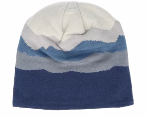 Rocky Mountain Peaks Pull-on Blue Beanie - Beechfield
