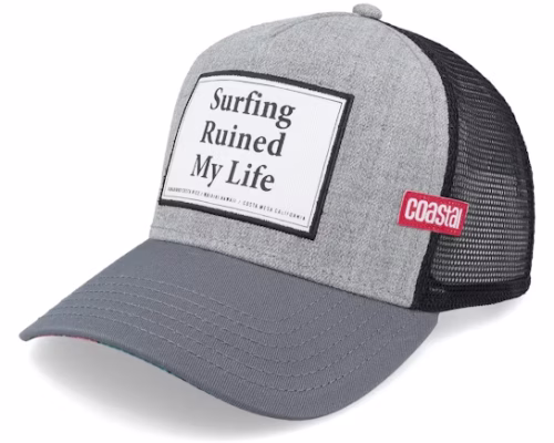 Ruined Heather Grey Coastal Trucker